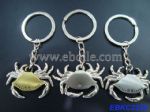Metal crab shaped keychains
