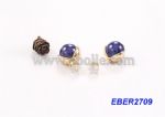 Gemstone Pearl Double Side Wear Stud Earring
