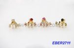 Kiss Rhinestone Stud Earring