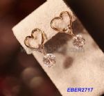 Heart Shape Rhonestone Earring