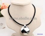 Metal charms pendant nylon necklace