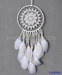 Latest design fashionable women's white feather necklace