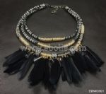 Fashion feather necklaces