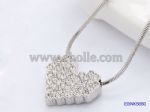 Heart Crystal sweater necklace long chain necklace