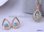 Sparkly rhinestone necklace with earring sets