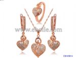 Exquisite Love Infinity Gold Plated jewelry sets