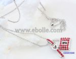 Lock match with key pendant necklace