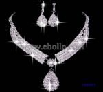 Sparkly crystal wedding jewelry sets