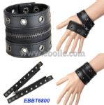 Punk Wide Leather Bracelet