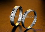 Romantic couple engraved love rings