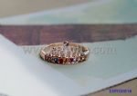 Exquisite crown rings decorated colorful rhinestone