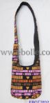 Letter printed canvas single-shoudler bags