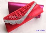 Rhineshone decoration red evening bags