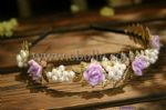 Special Fashion Hollow Metal Flower Leaves Imitation Pearl Hairbands
