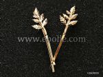 Fashion Gold-Plated Leaves Hair Clips