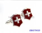 Enamel shield cufflink