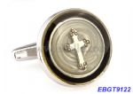 Enamel cross cufflink