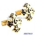 Vintage enamel cross cufflink