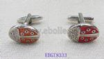 Enamel ladybird cufflink
