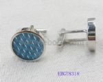 Trendy stainless steel round cufflink