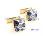 Gold diamante cufflink 