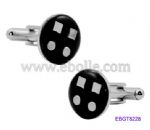 Enamel stainless steel cufflink 