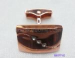 Rose gold diamante cufflink
