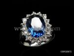 New design blue sapphire gemstone ring, available in various designs