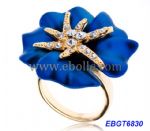 Nice Colorful Flower Crystal Ring