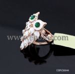 Beautiful fashion owl shaped rings, made of alloy and rhinestone
