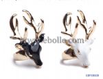 Enamel antlers ring