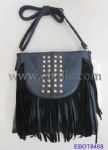 PU Leather Handbags, Decorated with Tassel and Rivets