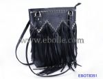fashion style charming ladies' small studded PU tassel bag