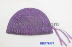 Charming purple straw purse