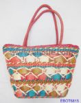 Handmade beach straw handbags 