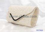 Straw evening bag