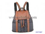 Backpack with drawstring closure