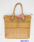 Leather Handbag for Ladies with Quilted Design