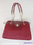 Crinkle PU handbag with clutch closure