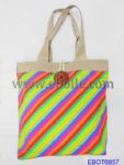 Rainbow twill canvas handbags