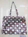 White dot printed handbag