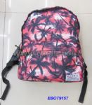 Coconut tree printed Backpack,with a big functional pocket in the front