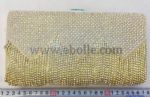 Luxurious clutch bags decorate with rhinestone