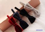 Velvet Bowknot Hair Clips