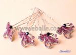 Rhinestone Butterfly Hairpins