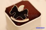 Diamante Enamelled Hobbyhorse Brooches