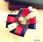 Portrait Brooches with Ribbon