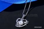 Heart LOVE Pearl Pendant Necklace