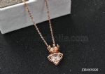 Diamond Crown Shape Pendant Necklace