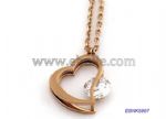 Diamante heart pendant necklace